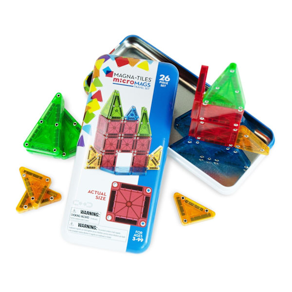 Magna-Tiles MicroMags Plåtask 26 delar Multicolor multifärg Multicolor multifärg