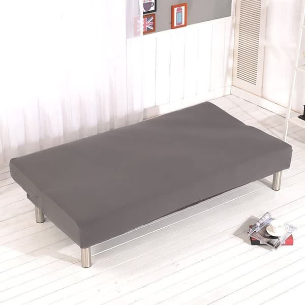 Sofföverdrag utan armstöd för 3-sits soffa. Elastiskt sofföverdrag för bäddsoffa