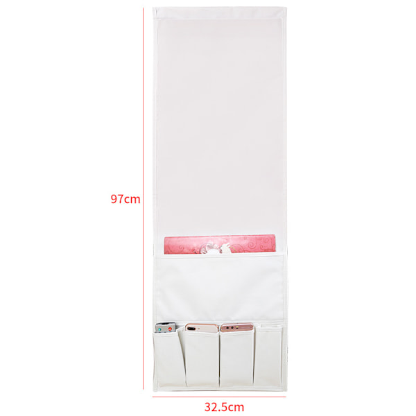 Sofaarmstøtteorganisator Tidsskrifter Fjernkontrollholder Vanntett Caddy Bag Sofa Oppbevaringsveske for iPad Mobiltelefon Bøker Lommetørklær Snacks beige