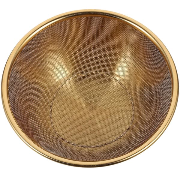 1 Set Rice Sieve Stainless Steel Vegetable Washing Bowl Fruit Strainer Kitchen Strainer