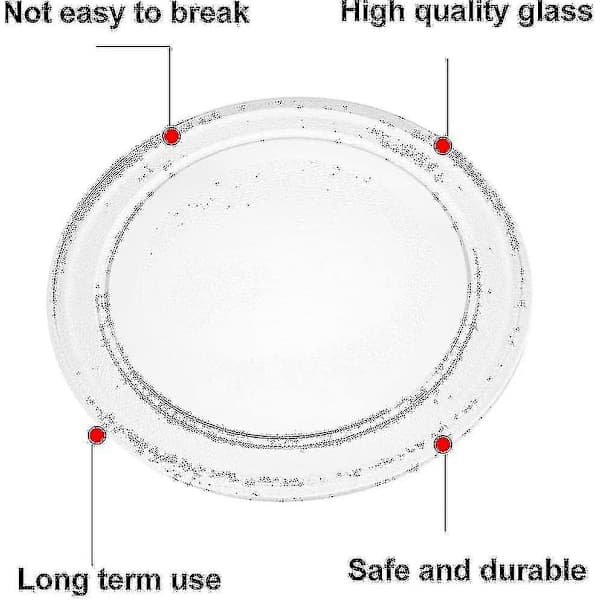 Yleismallinen mikroaaltouunin lasilevy pidikkeellä, 245mm/24,5cm/9,65in A