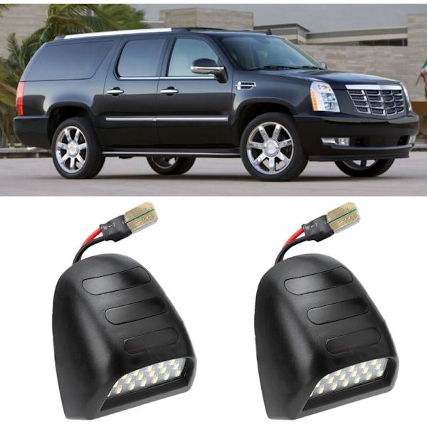 2 stk. LED-nummerpladelys passer til Chevy Silverado 1500 1999-2013 DC12V