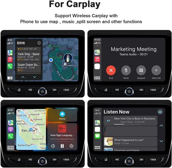 Carplay trådbunden till trådlös Smart Box Biladapter Android AI Box Carplay Dongle Plug Trådlös Biladapter