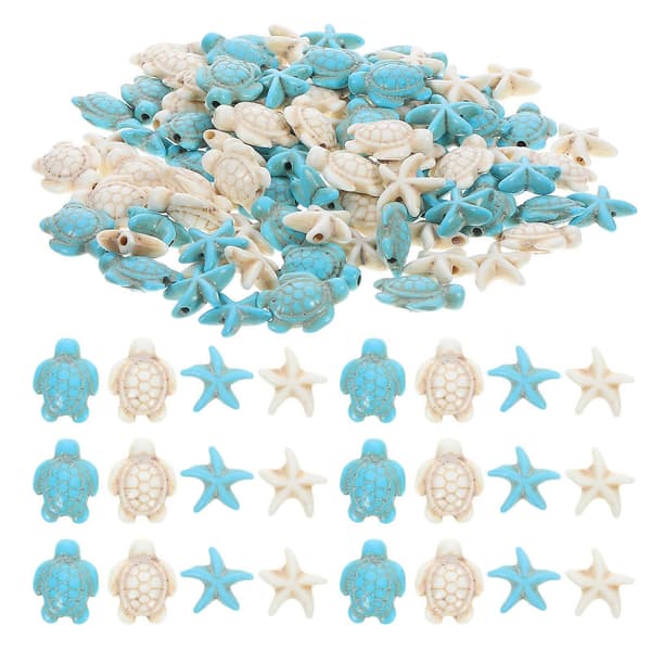 1 Set Small Turtle Spacer Beads Starfish Shape Loose Beads DIY Jewelry Accessories