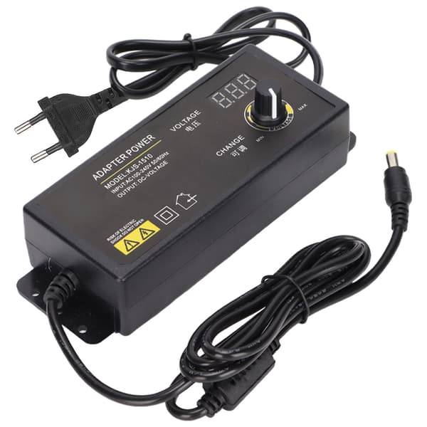 Power Adapter Adjustable Voltage Speed Regulation 3-24V 4A 90W LED Digital Display Adapter 100-240V EU Plug