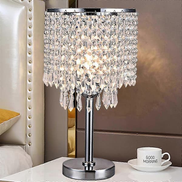 Krystallglass Bordlampe Nattbordslamper 220V