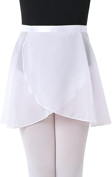 Chiffontutu Justerbar Tutu i Vit Storlek M (Storlek 120-140) D DXGHC