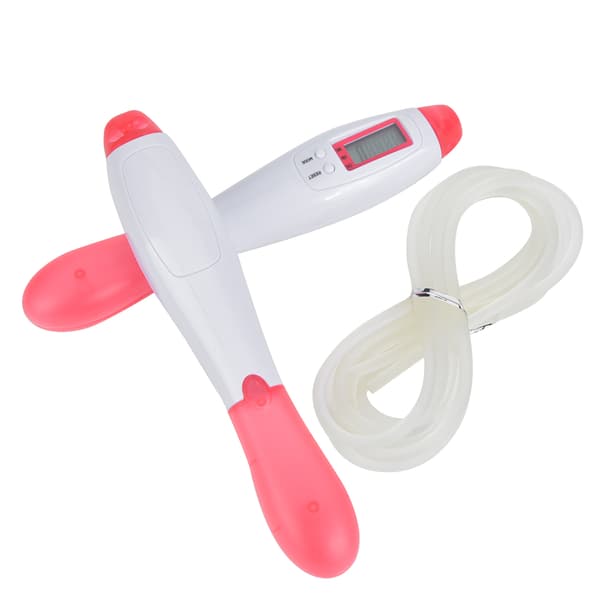 Adjustable Electronic Counter Jump Rope Sports Equipment for Students School Use Pink