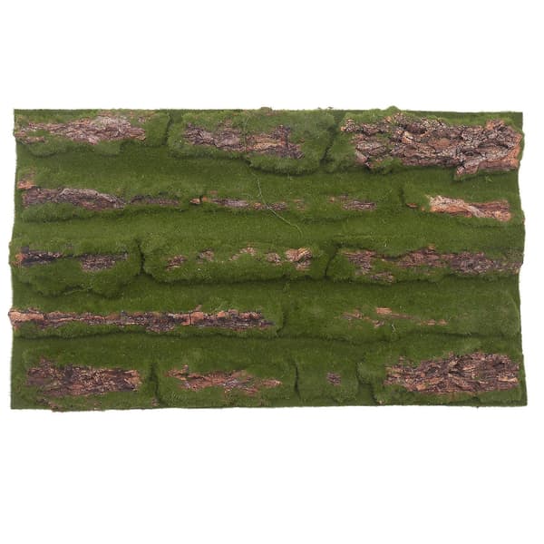 Artificial Bark Decoration Real Dried Pine Bark With Artificial Moss For DIY Festival Home Pair