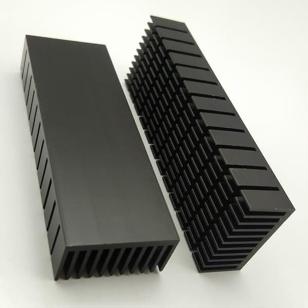 2 stk 40mm Køleplade Kit 120mm x 40mm x 20mm, Køler Aluminium Køleplade til Køling af LED Peltier Termoelement