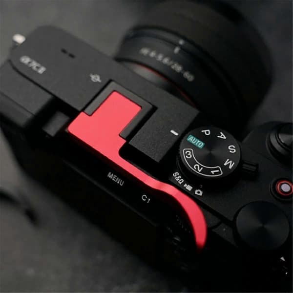 Camera Hot Shoe Cover Decoration A7c ILCE-7CM2 Alpha 7C II Thumb Grip Hot Shoe Adapter Protector Black