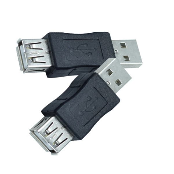 USB2.0 naarasliitin-naarasliitin-adapteri, kaksoispää urosliitin-urosliitin USB