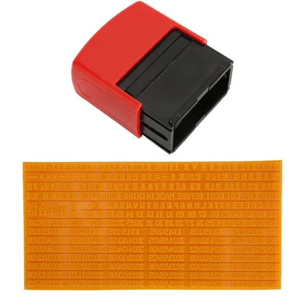 Date Stamp 46ml 0.15in High Quick Drying Clear Inking ABS Personal Date Stamp for Store Office DIY