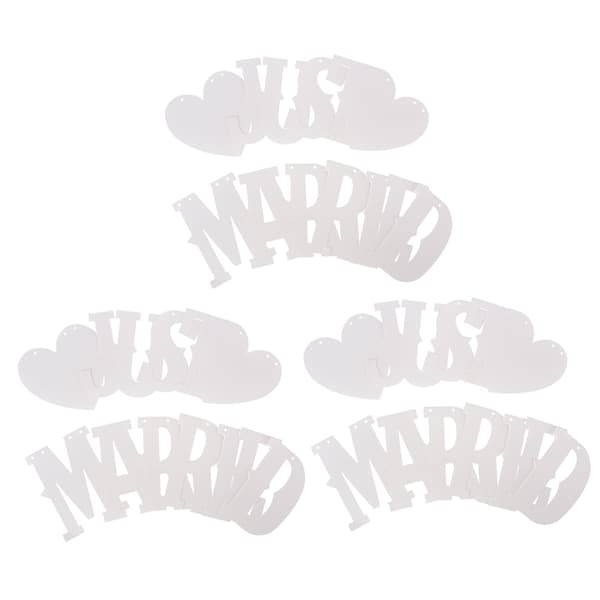 Newly Married Banners Multifunctional Easy to Use Cute Design Complete Tools Wedding Decorations Banners for Parties