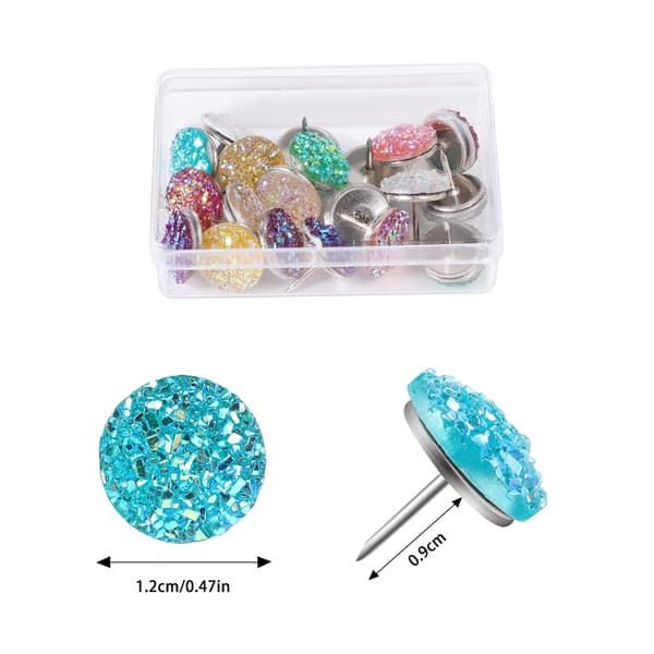 30 stk diamantstift, perlestifter I, store hodestifter, for skrivebordskort, bilder notatbøker