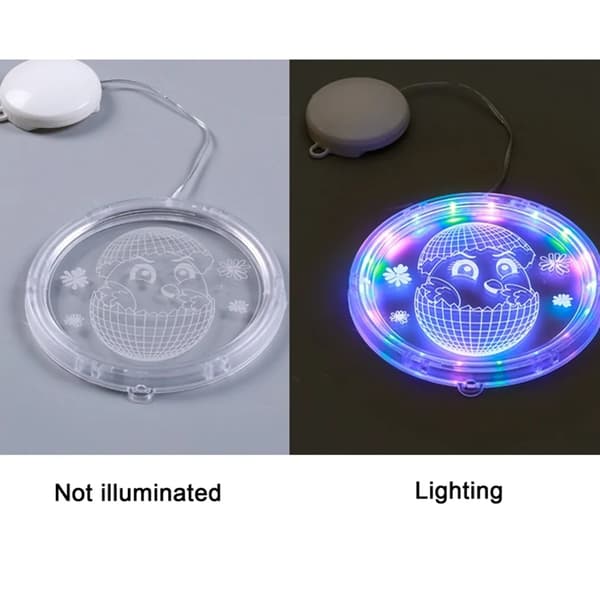 Easter Bunny Egg Hanging LED Window Light, Suction Cup Battery Operated Decoration #2