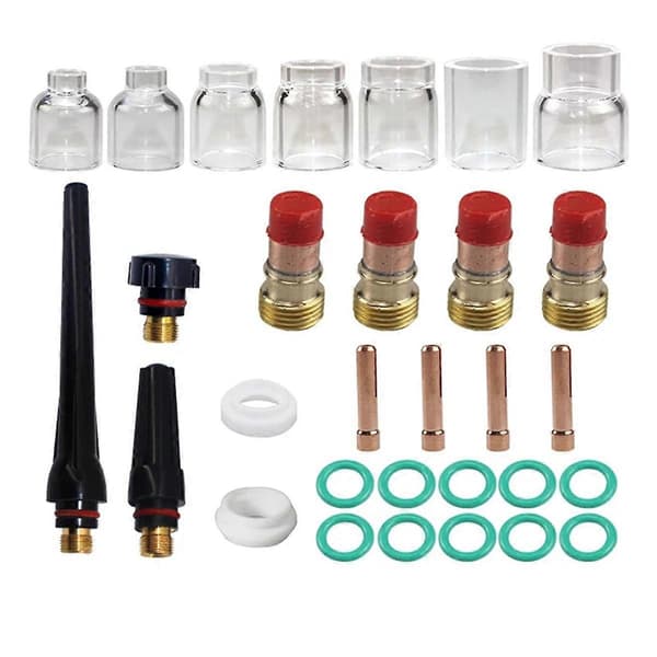 30 pcs TIG Welding Accessories 4-12# for -17/18/26 Welding Torch