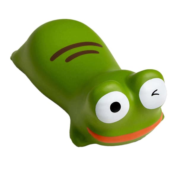 Ergonomic Mouse Wrist Rest, Grey Cat, Cartoon [DB] Frog Frog