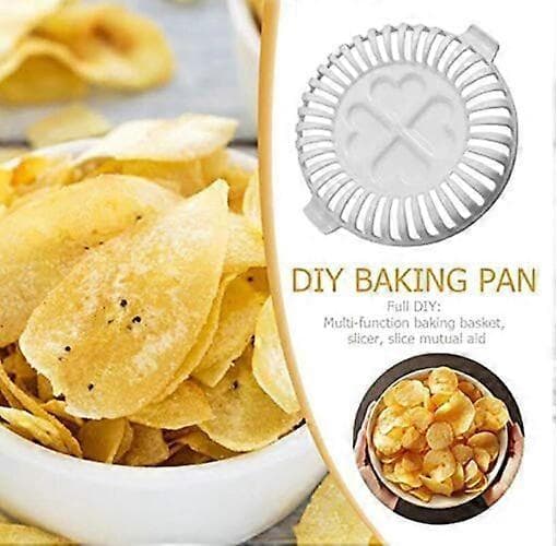 Microwave Potato Chip Maker with Potato Chip Slicer, Kitchen Snack Baking Gadget