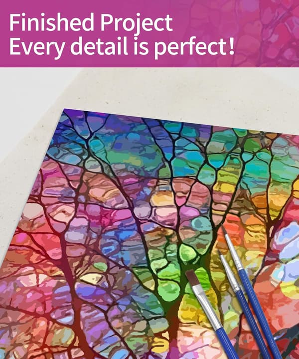 1 pc digital painting for beginners with brushes and paints (without frame)