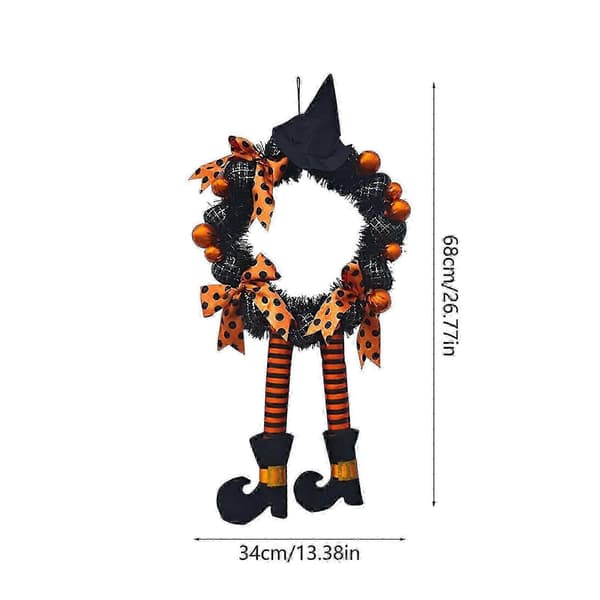 2025 Seneste Model Halloween Dekorationer Udendørs Halloween Dørkrans 34 cm Hal