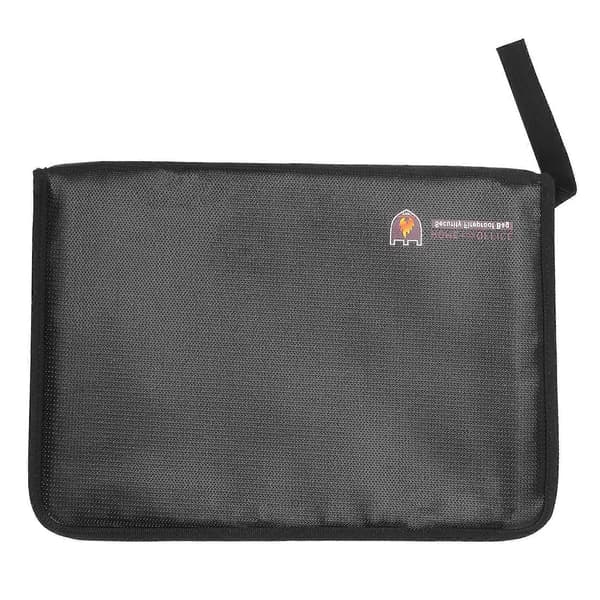 Fireproof Document Folder Accordion Bag 14.3x9.8 inch A4 Size 12 Pockets Non-itchy Silicone