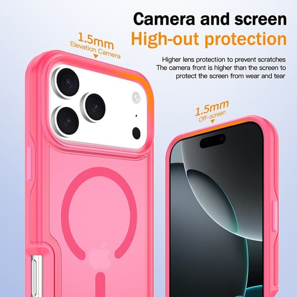 Magnetisk mykt deksel kompatibelt med iPhone 17 Pro - Magsafe og trådløs lading