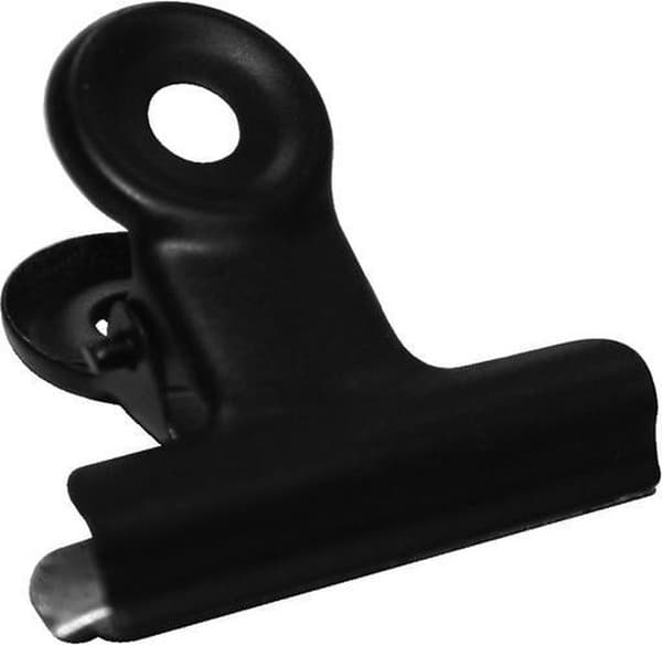 40 dele - Sorte clips - Bulldogclips - Metal - 30mm - SEC