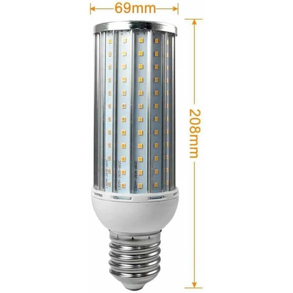 2 stk e40 50w led-pære kold hvid aluminiumslegering