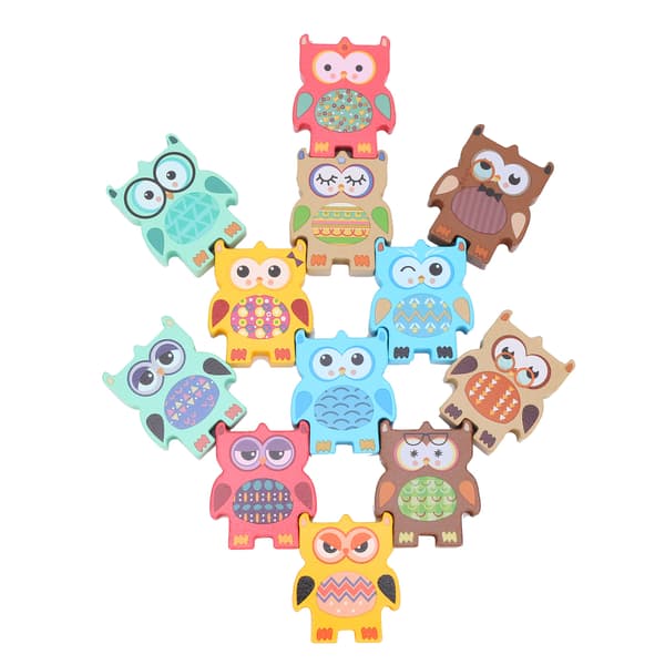 Toy Blocks Wooden Building Blocks Early Learning Baby Educational Puzzle Toy #1