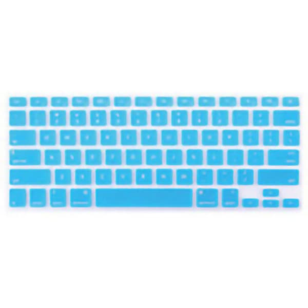 Keyboard Cover for MacBook Font Matching Waterproof Dustproof Silicone Keyboard Protector Lake Blue US Version 16/New 13pro (A2141/A2251)