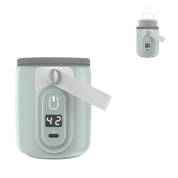 USB Bærbar Flaskevarmer for Baby Brystmelk, Rask Lading Og