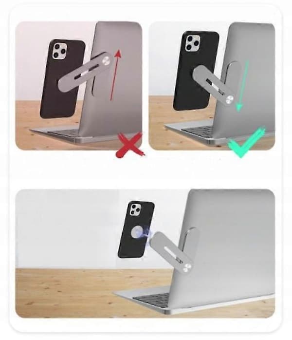 Universelt magnetisk feste for bærbar PC [DB] sølv silver