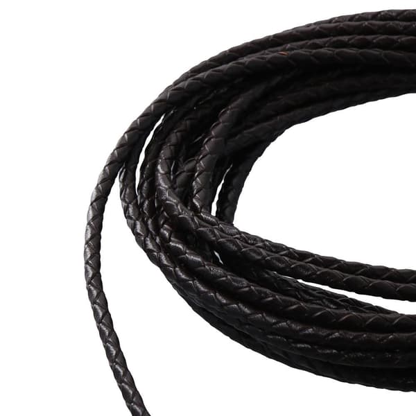 Leather Cord Accessory for Leather Jewelry Making, Braided Cord