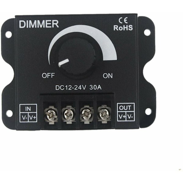 LED Dimmer Controller 12V 24V 30A PWM Dimmer 360W for LED Strips or LED Lamp