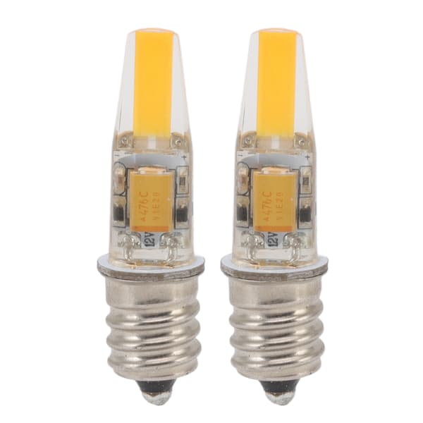 2pcs 2W 12V E12 LED Bulb Energy Saving Power Saving Candelabra Bulb Warm Lamp