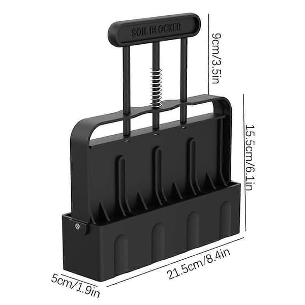 Manual Soil Blocker Mini 4 Handheld Soil Block Maker Tool for Transplanting