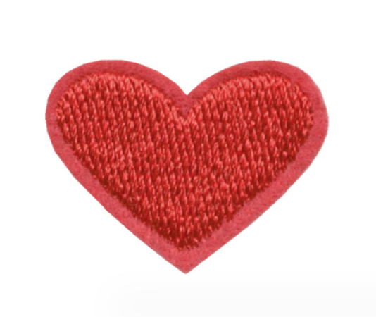 22 stykker kjærlighetsembroderte strykelapper 2,2x2 cm, broderte klistremerker