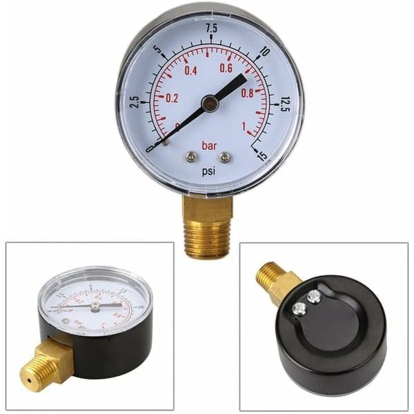 Vattentrycksmätare Pooltrycksmätare Tryckmätning är 0 15psi eller 0 1bar