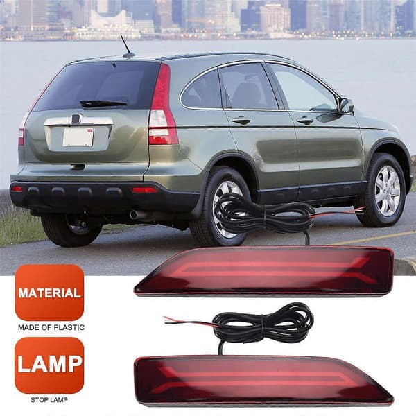 2 STK for -V 2007 2008 2009 Multifunksjonell LED Bakre Støtfangerlampe Bakre Tåkelys Auto Pære Bremselys