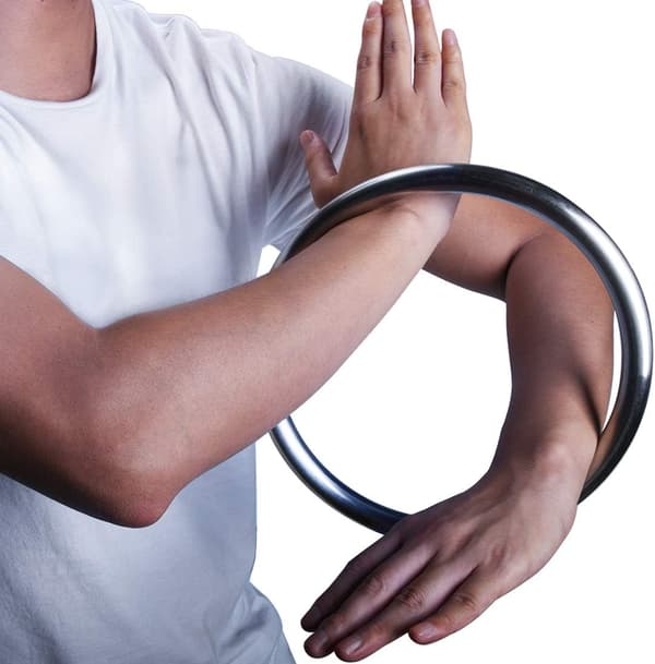Rostfritt stål ring - Handmuskelträning - Wing Chun - Kung Fu - Tsu