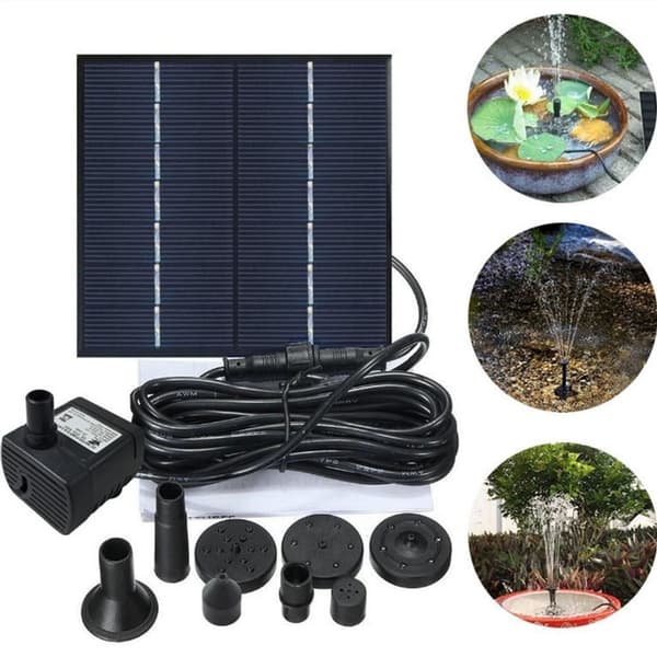 Solcellefontenepumpe for hagevannfunksjoner - effektivt solsystem