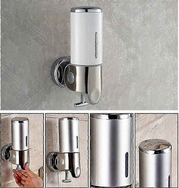 Sæbedispenser Sæt Badeværelse og Toilet Sæbedispenser Køkken Restaurant Sæbedispenser Vægmonteret Sæbedispenser, 24,5*10cm