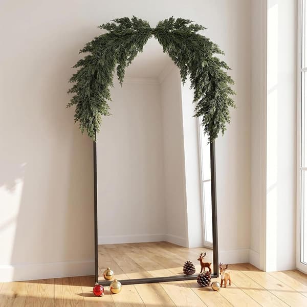 Juleguirlande til kaminhylde 120 cm realistisk kunstig -