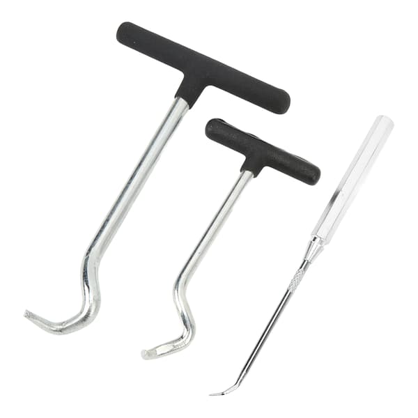 3 Pcs O-ring Grease Seals Puller Steel Soft Handle Oil Seal Removal Tool for Car SUV Truck