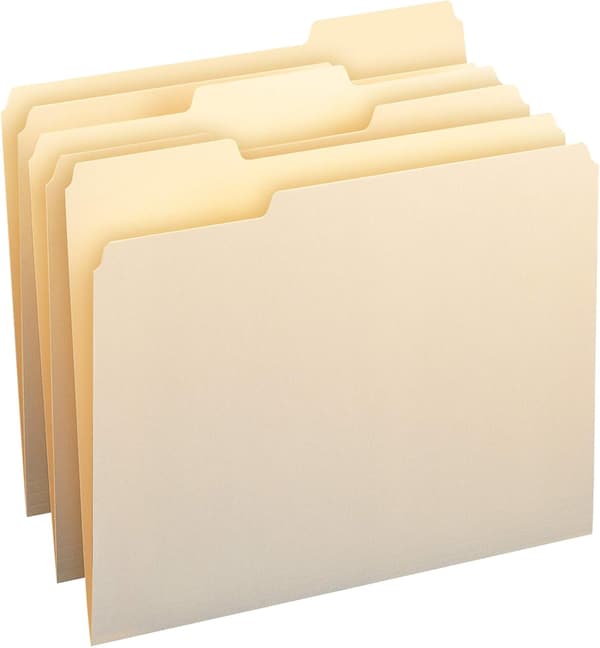 Leikatut paperikansiot, kirjekoko - 10 kpl (23*37,5cm)