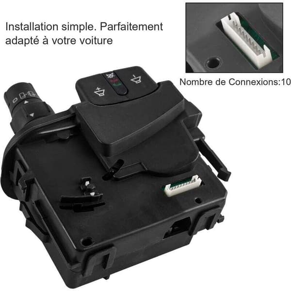 Comodo vindusviskerhendel for Clio 3 Modus Kangoo 2 radiokontroll blinklys 7701068115 8201590631..DEBUNS