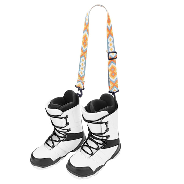 Merryso Ski Boot Carrier Strap Adjustable with Hook Clips Snowboard Ski Shoulder Strap Purple Purple