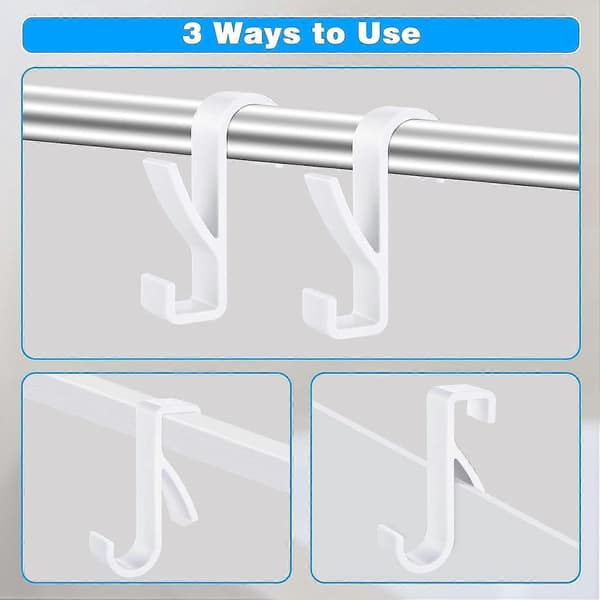 8 Pieces Bathroom Towel Rail Radiator Hook for All Standard Radiators [DB]