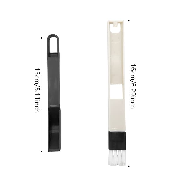 Small Cleaning Brush, 2-pack Window Shutter Cleaning Brush for Home Kitchen Window Cleaning Washing Brush (Black)